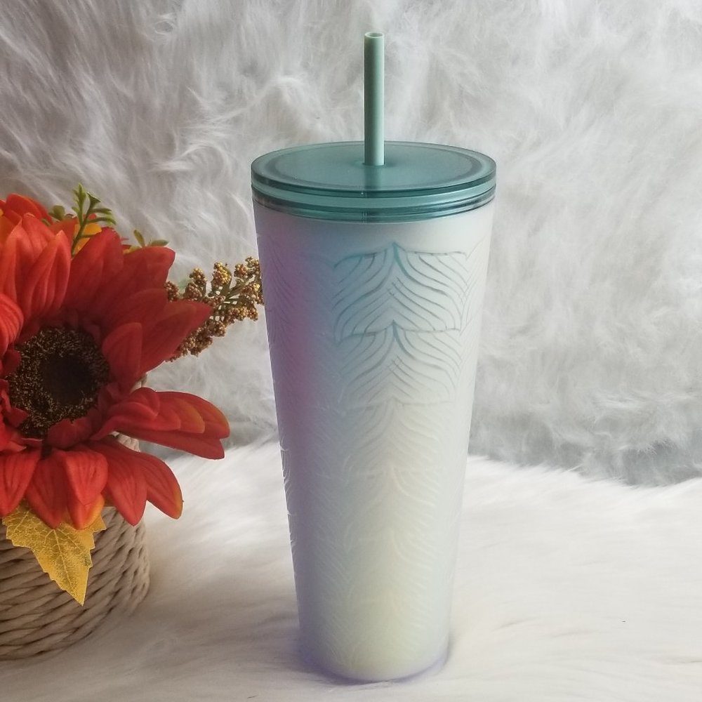 Starbucks Mint Green Soft Touch Mermaid Tail